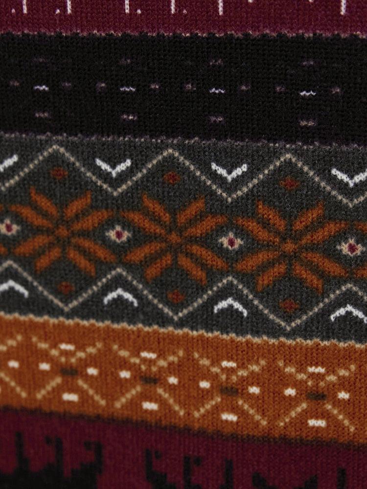 Snowflake & Elk Print Pajama Set Female Product Image