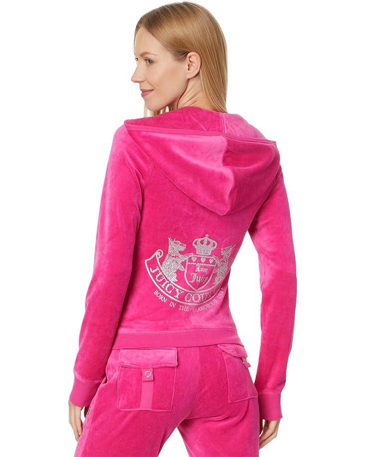 Solid Classic Juicy Hoodie With Back Bling Product Image