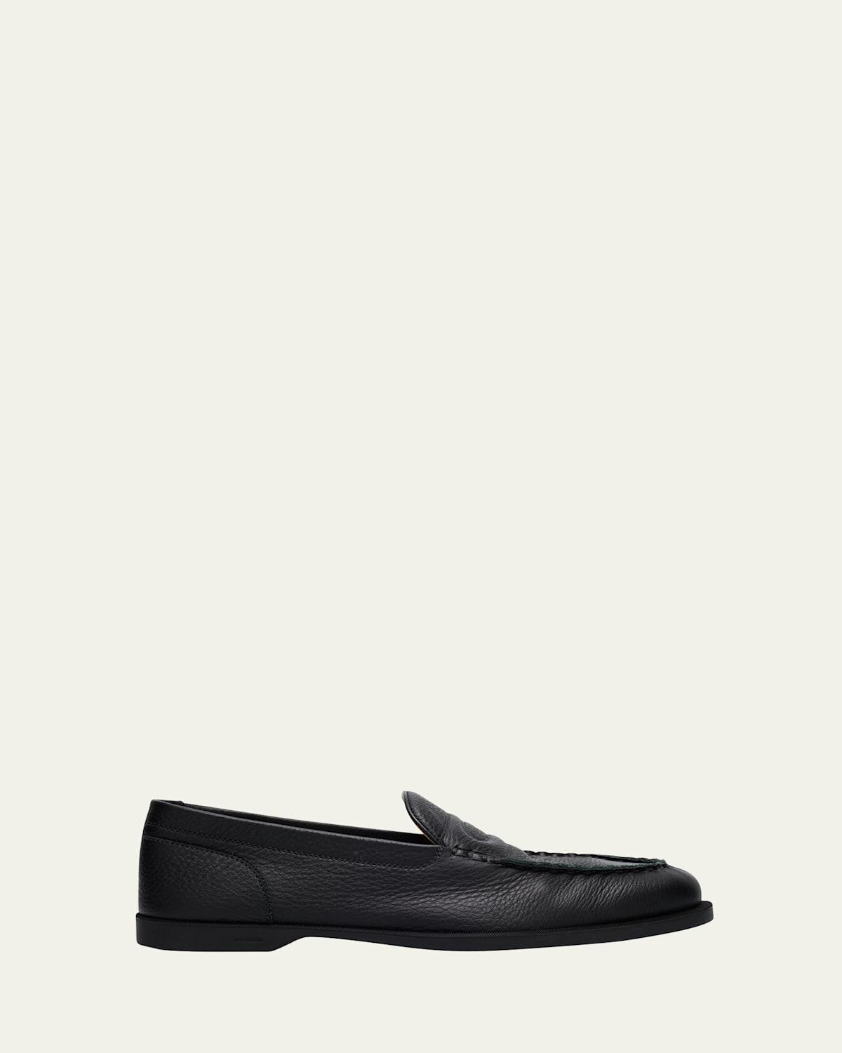 Men's Croc-Stamped Loafers Product Image