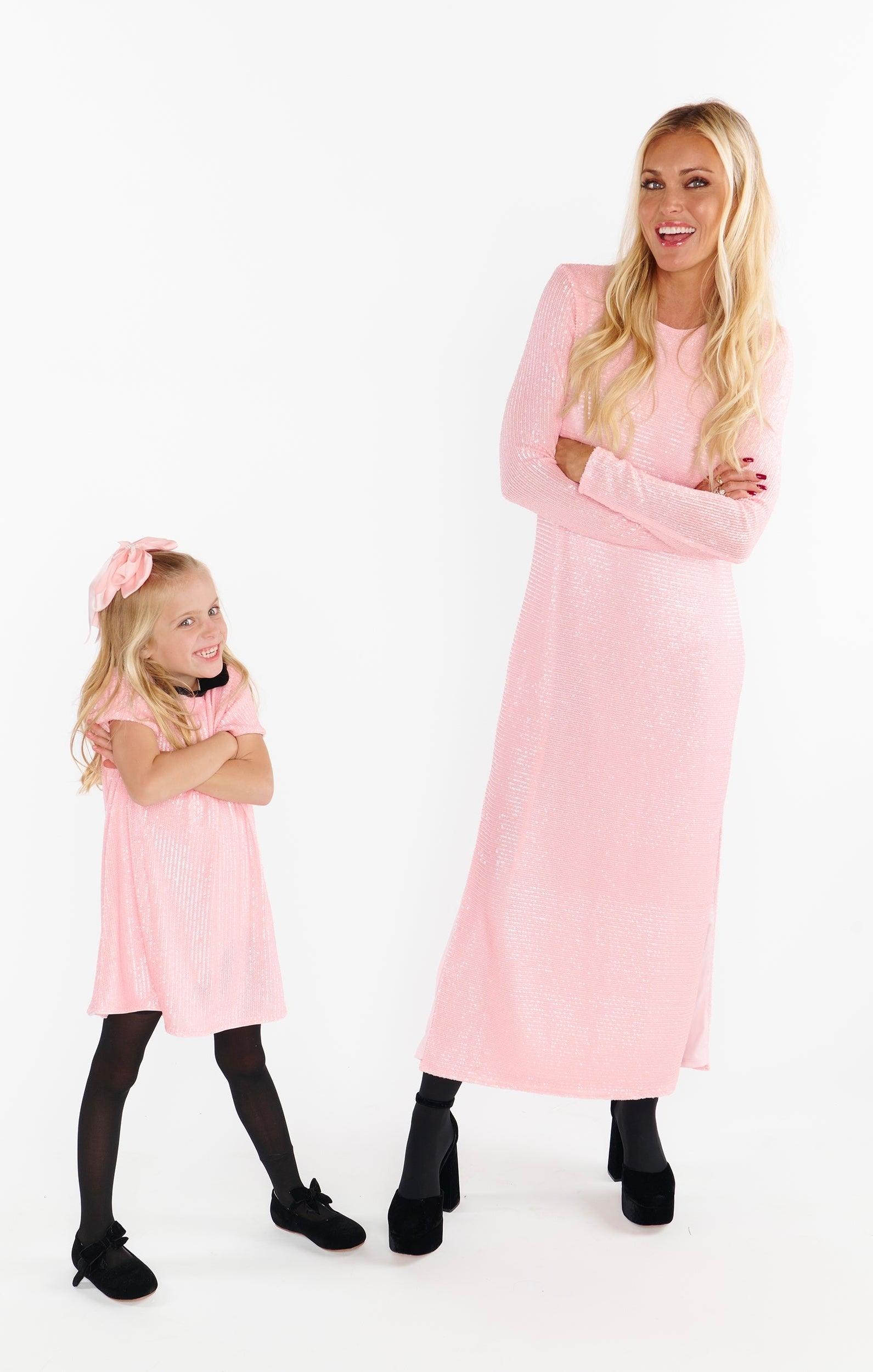 Maddison Dress ~ PinkPinkPink Sequins Product Image