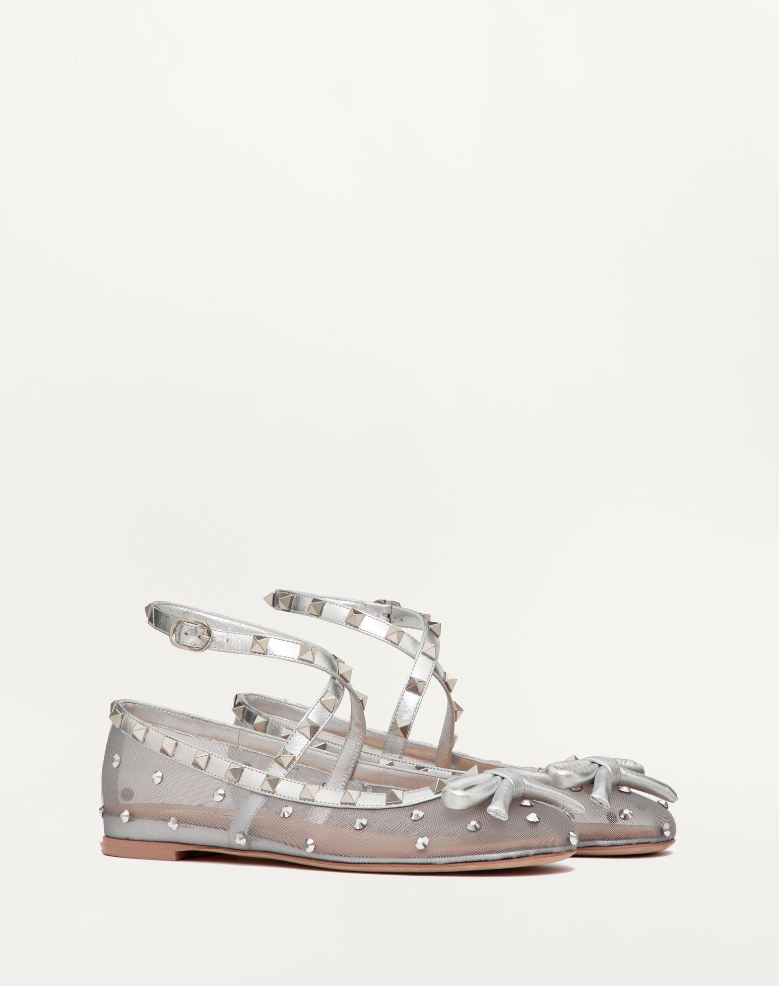 Rockstud Mesh Ballerina With Crystals Product Image