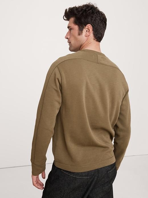 Slub Double-Knit Crew-Neck T-Shirt Product Image