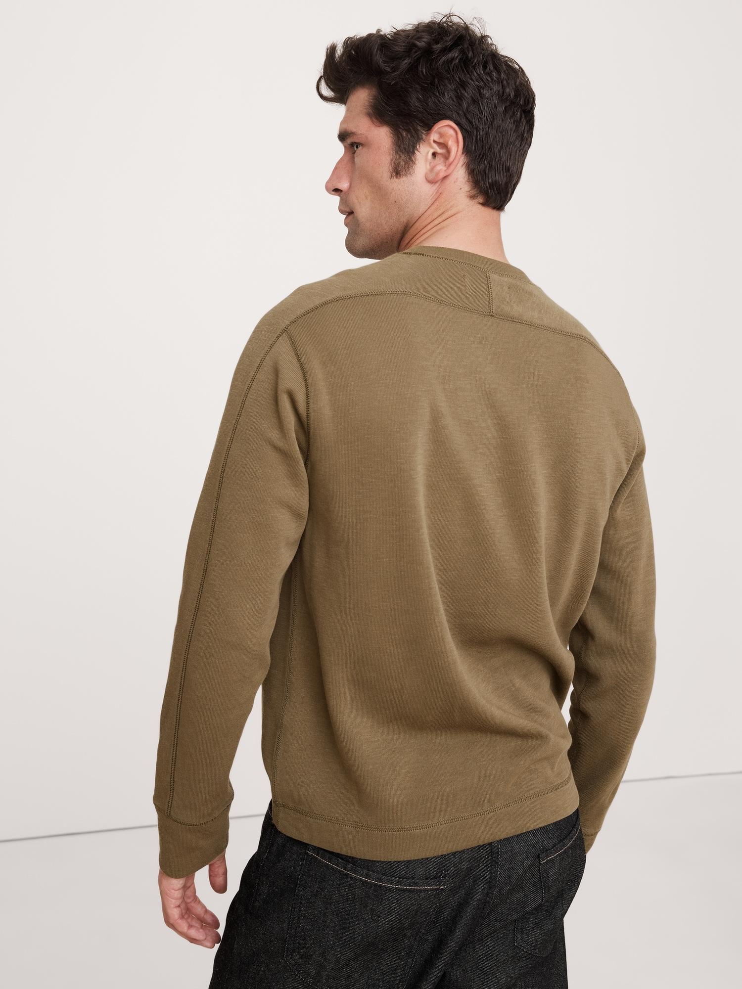 Slub Double-Knit Crew-Neck T-Shirt Product Image
