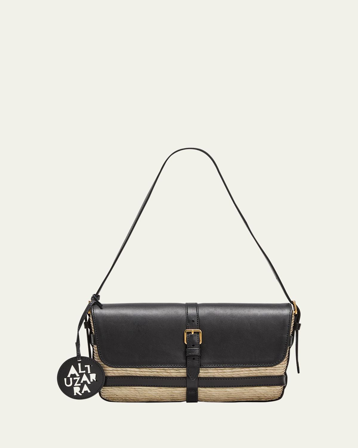 Watermill Caged Straw Shoulder Bag Product Image