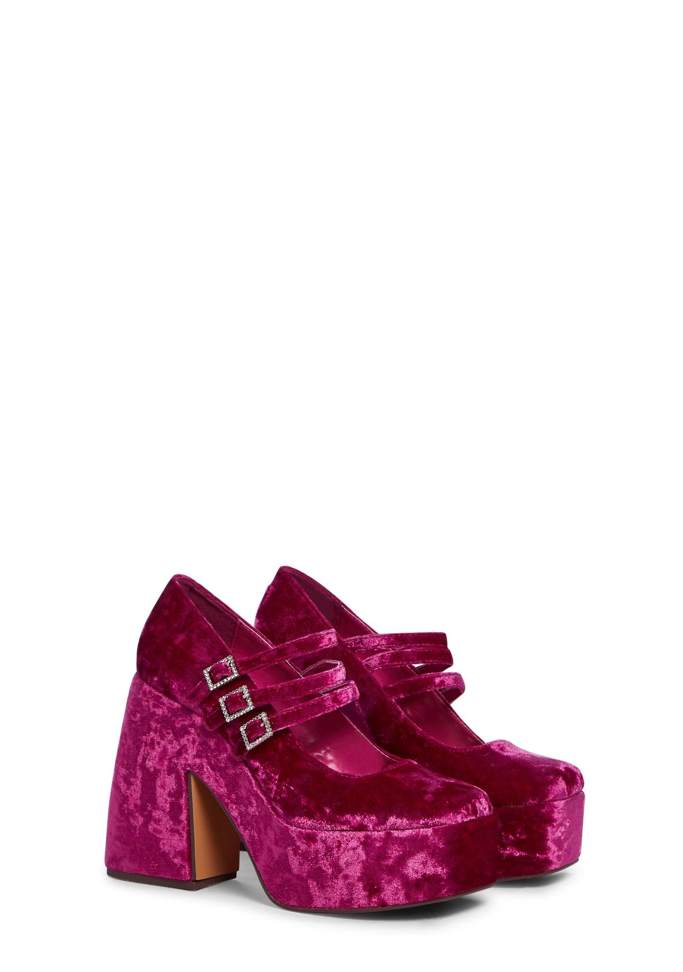 Charismatic Queen Platform Heels - Pink Product Image