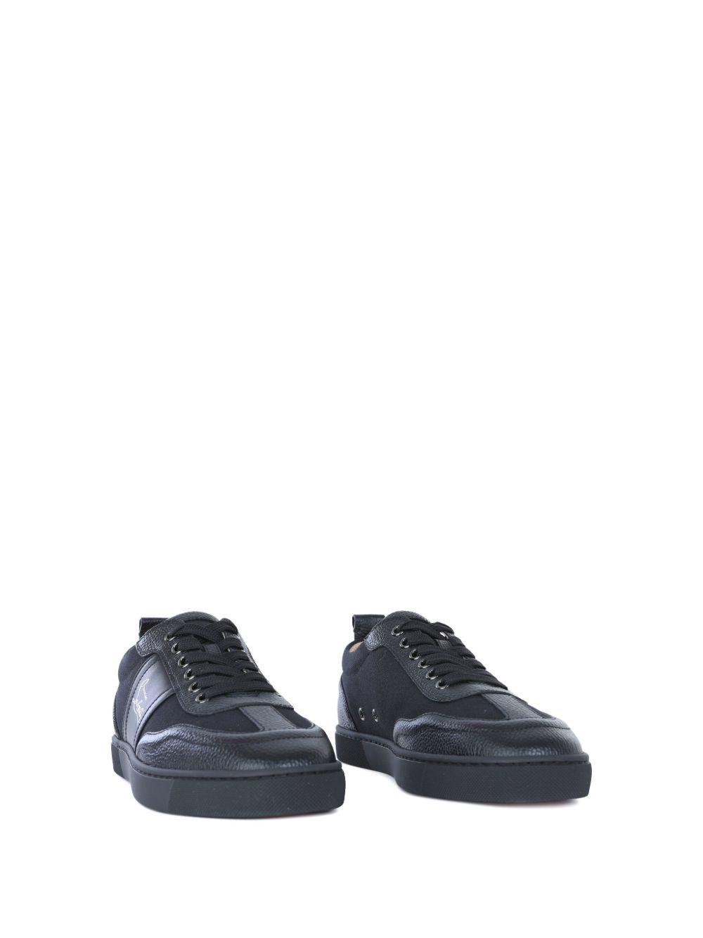 leather panelled sneakers Product Image