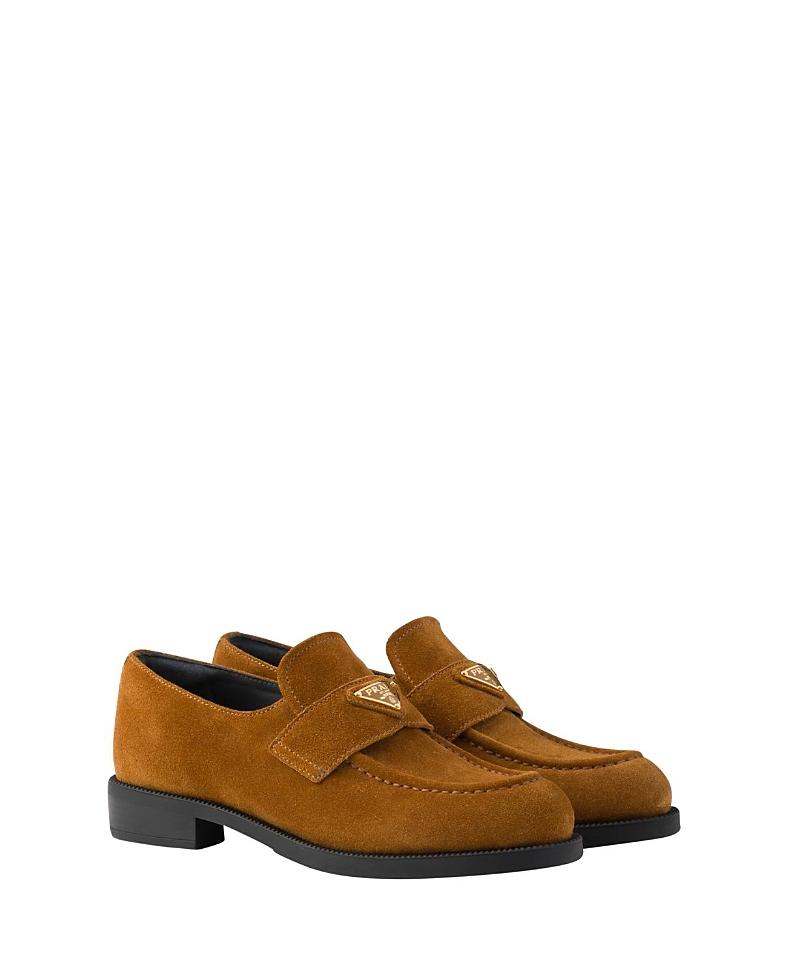 Prada Womens Suede Loafers Product Image