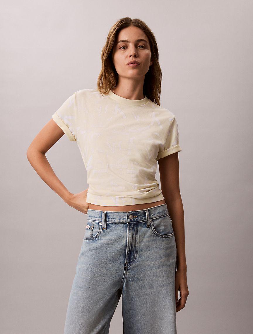 Allover Faded Monogram Classic T-Shirt Product Image
