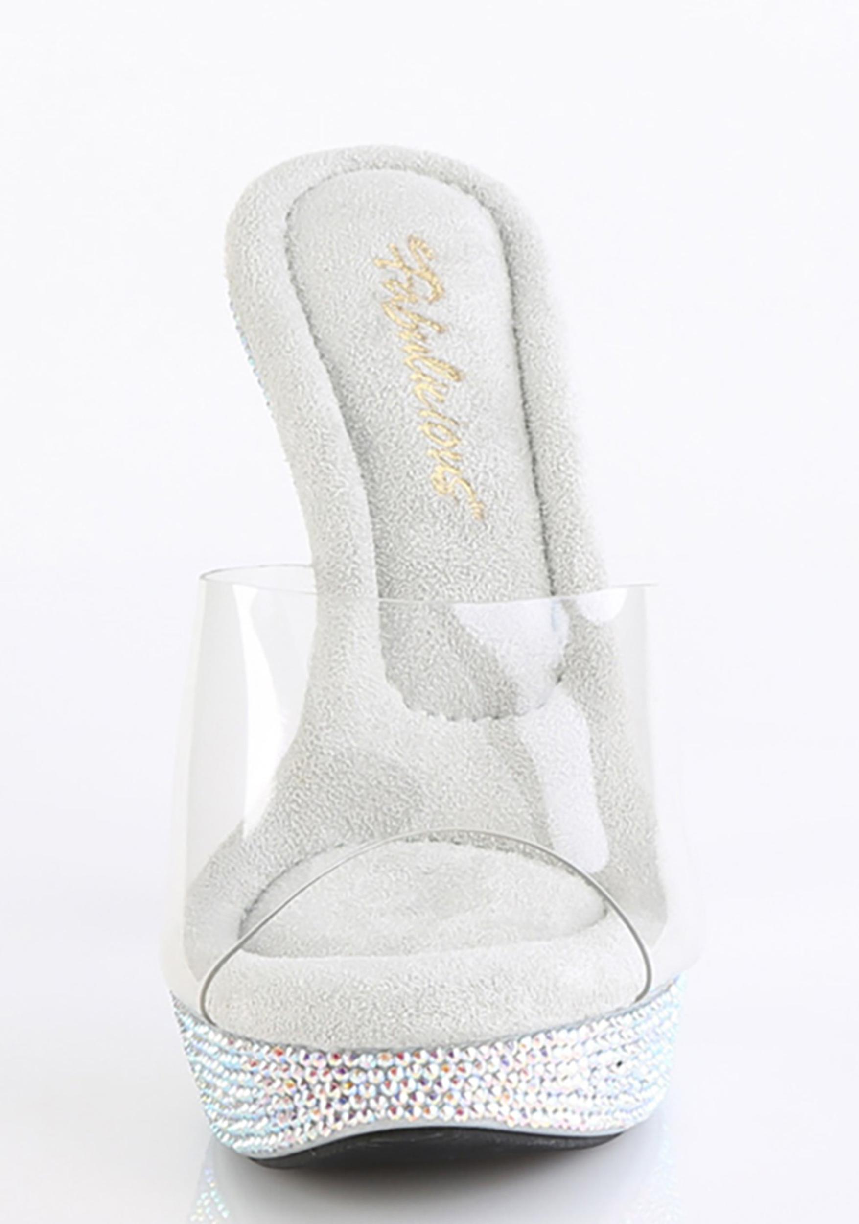 Cocktail-501 Platform Heels - Silver Product Image