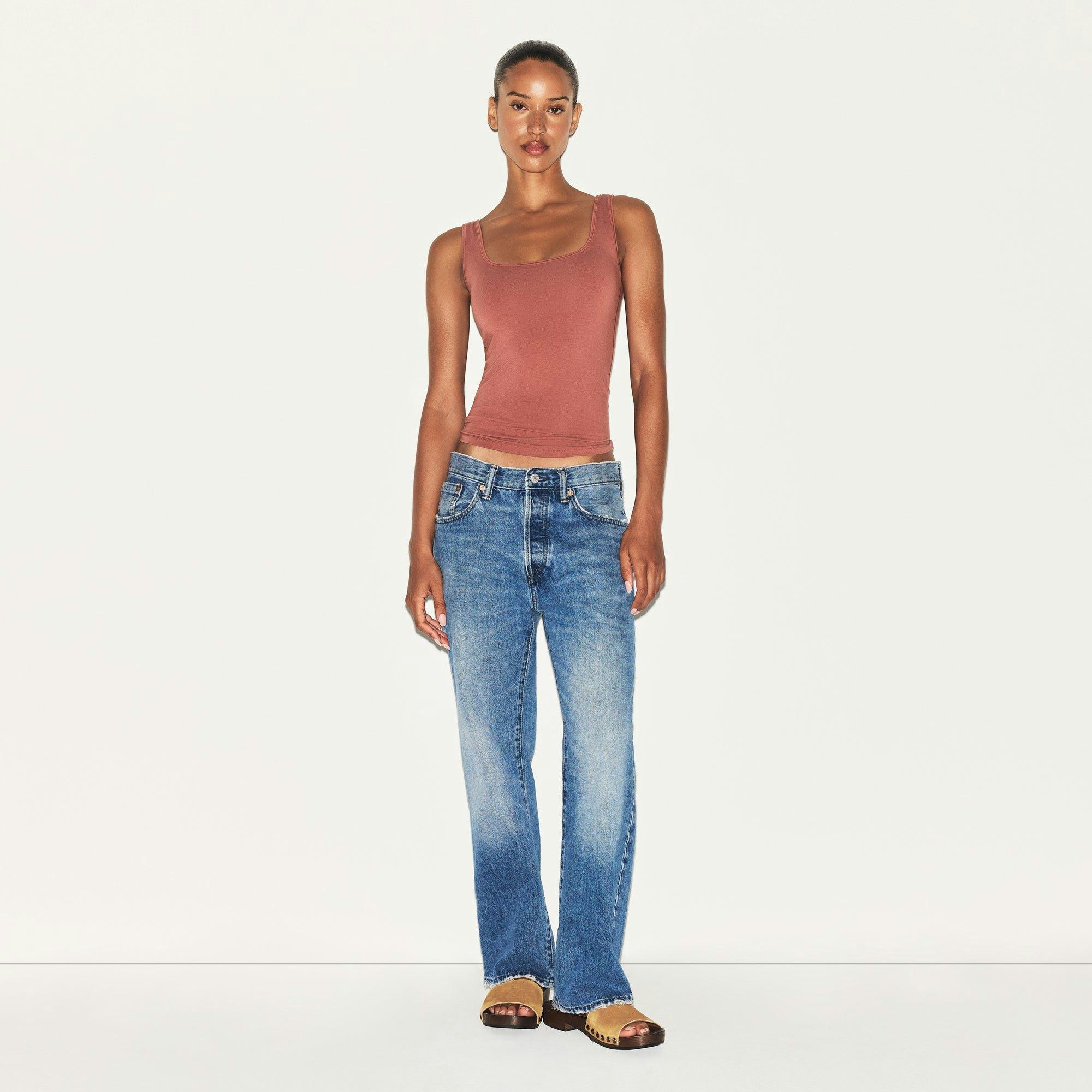 COTTON JERSEY TANK | REDWOOD Product Image