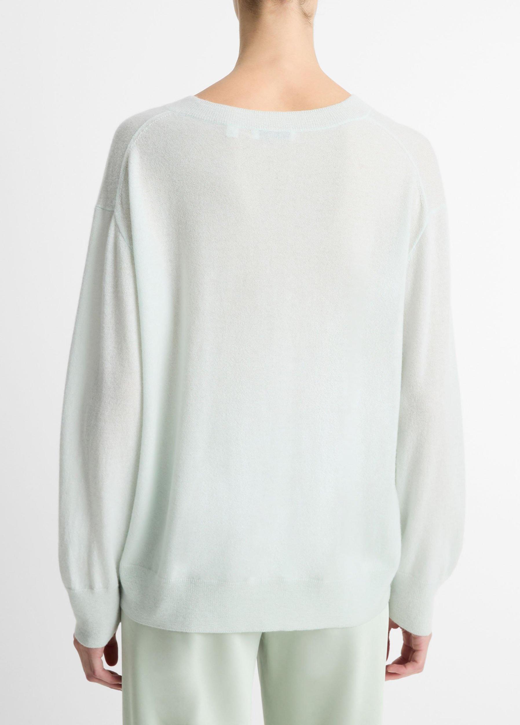 Cashmere-Silk Deep V-Neck Sweater Product Image