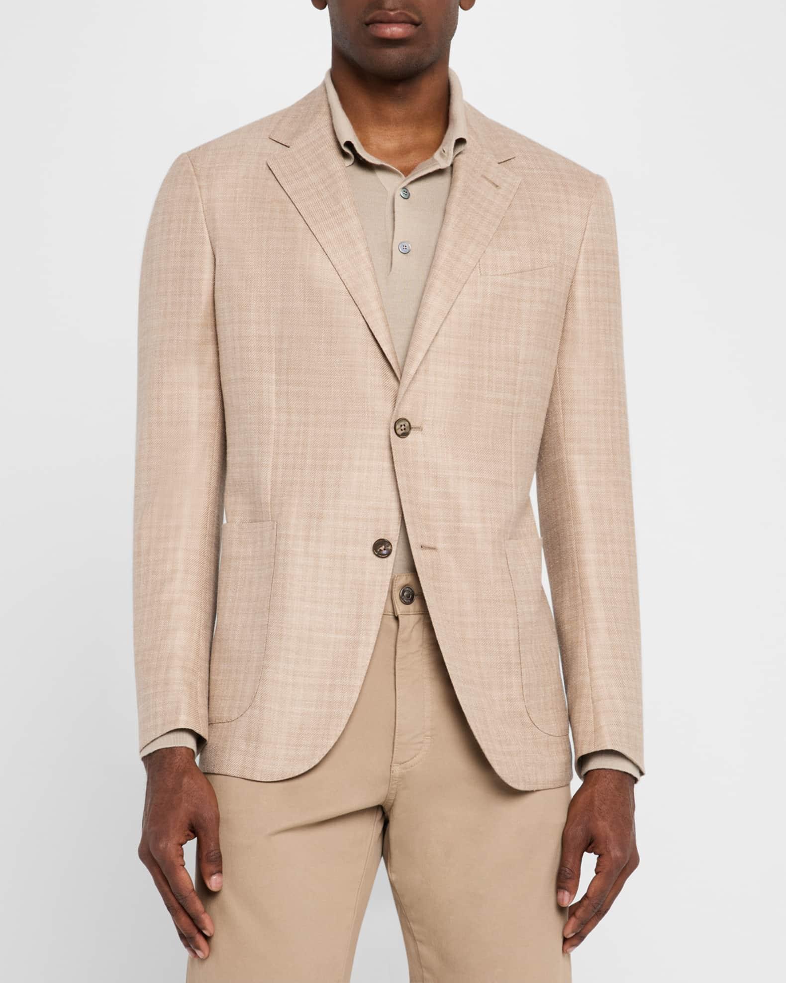 Men's Tonal Plaid Sport Coat Product Image