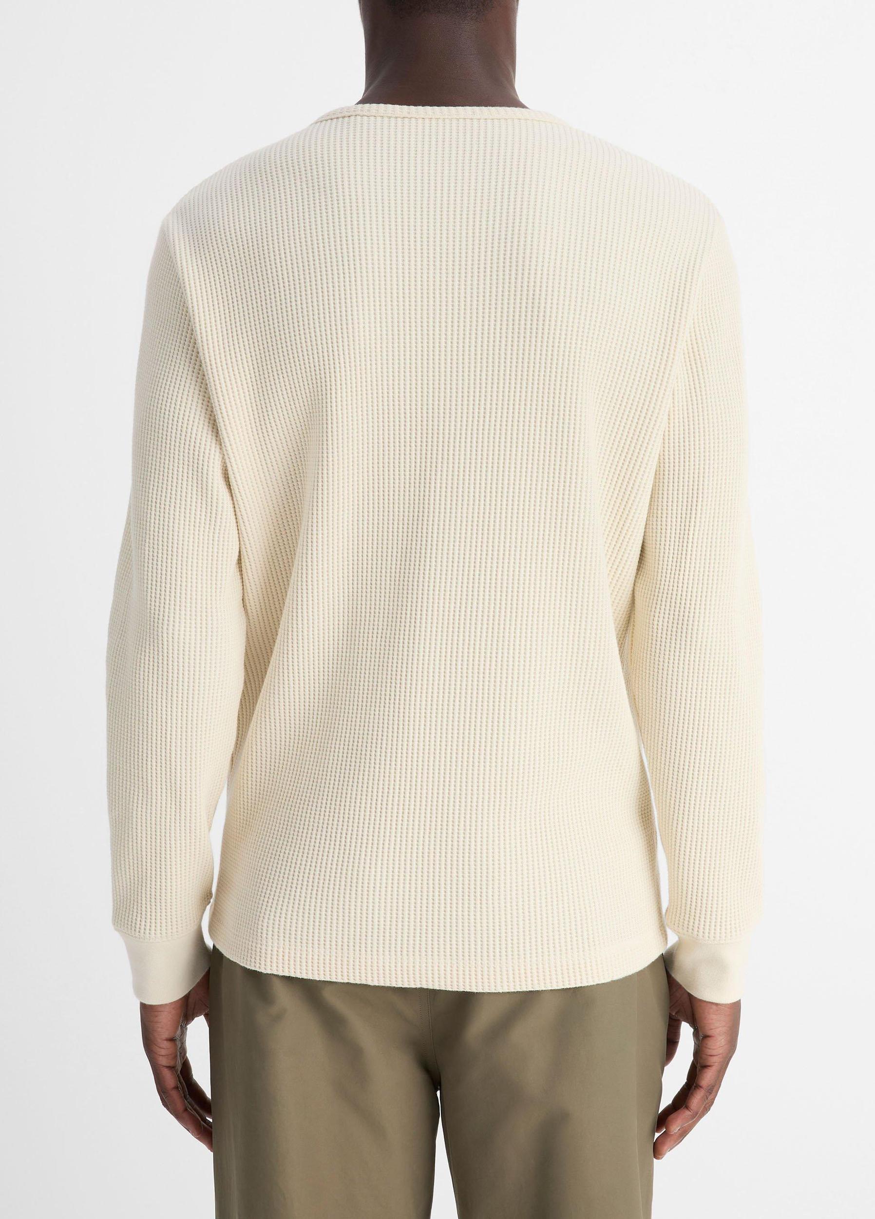 Chunky Waffle Cotton-Blend Henley Product Image