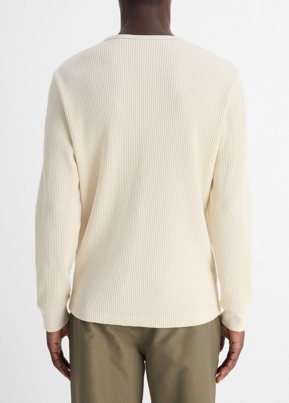 Chunky Waffle Cotton-Blend Henley Product Image