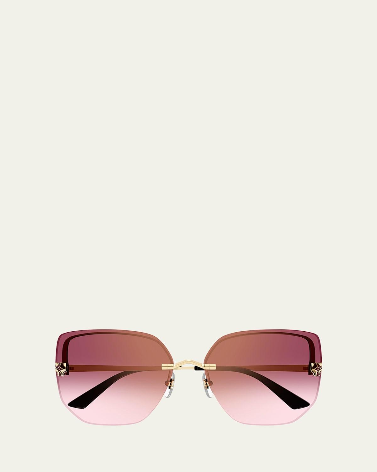 Womens Panthre Light 63MM Round Sunglasses Product Image