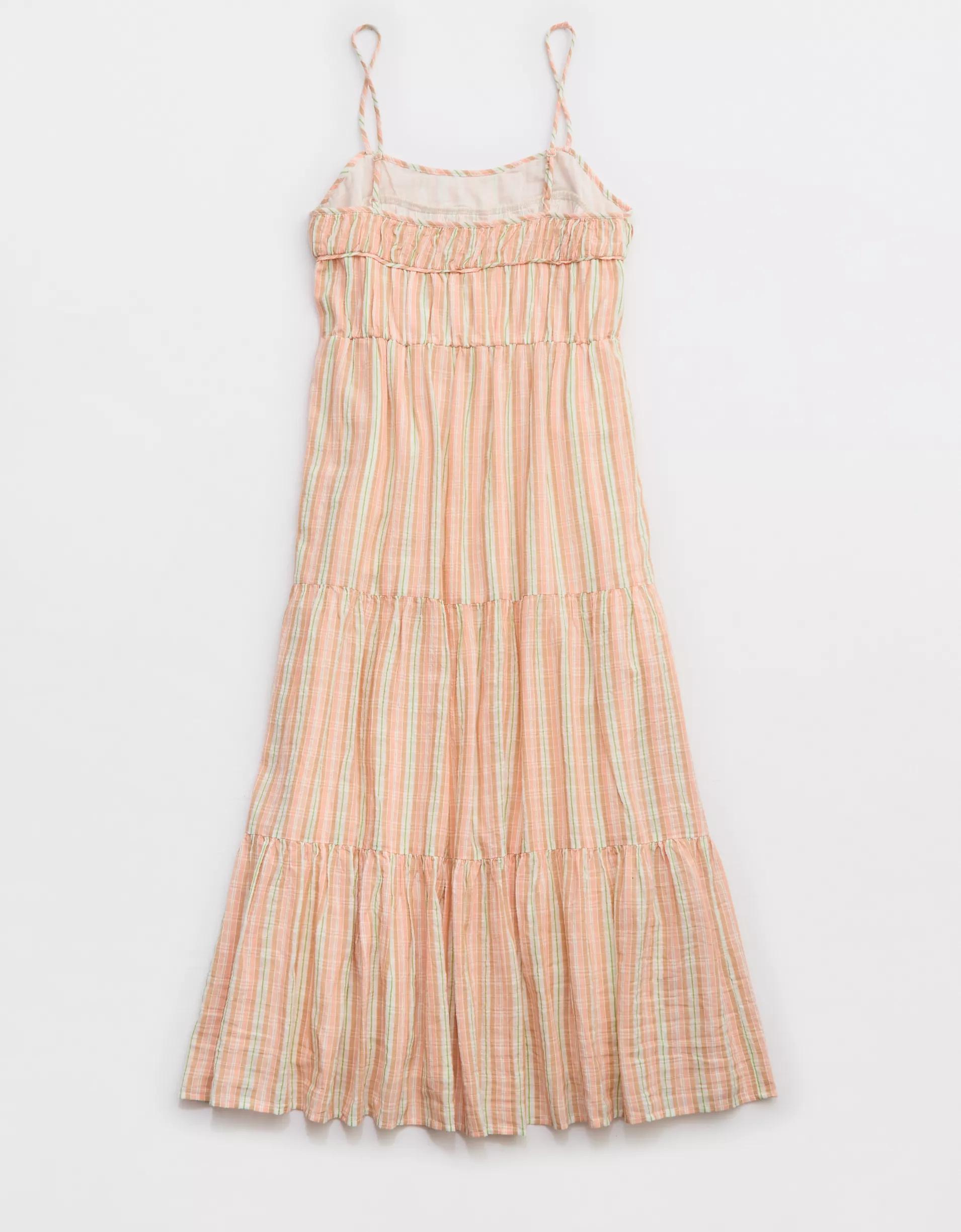 Aerie Striped Tiered Maxi Dress Product Image