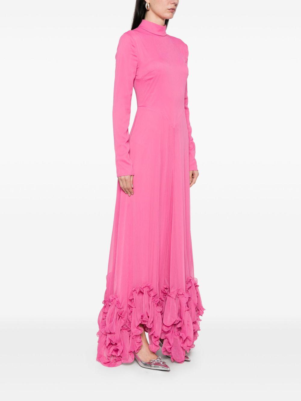 ruffles chiffon maxi dress Product Image