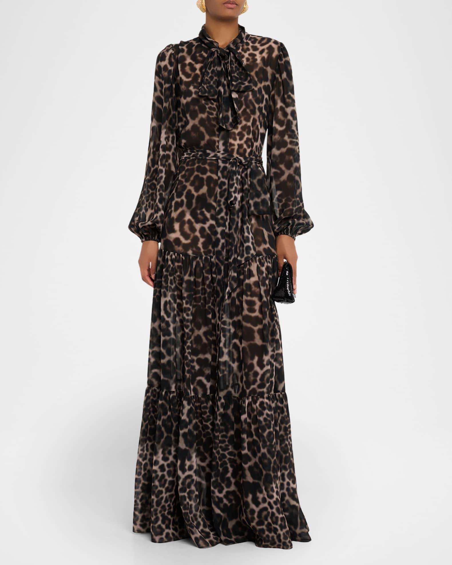 Baird Tiered Animal-Print Maxi Dress Product Image