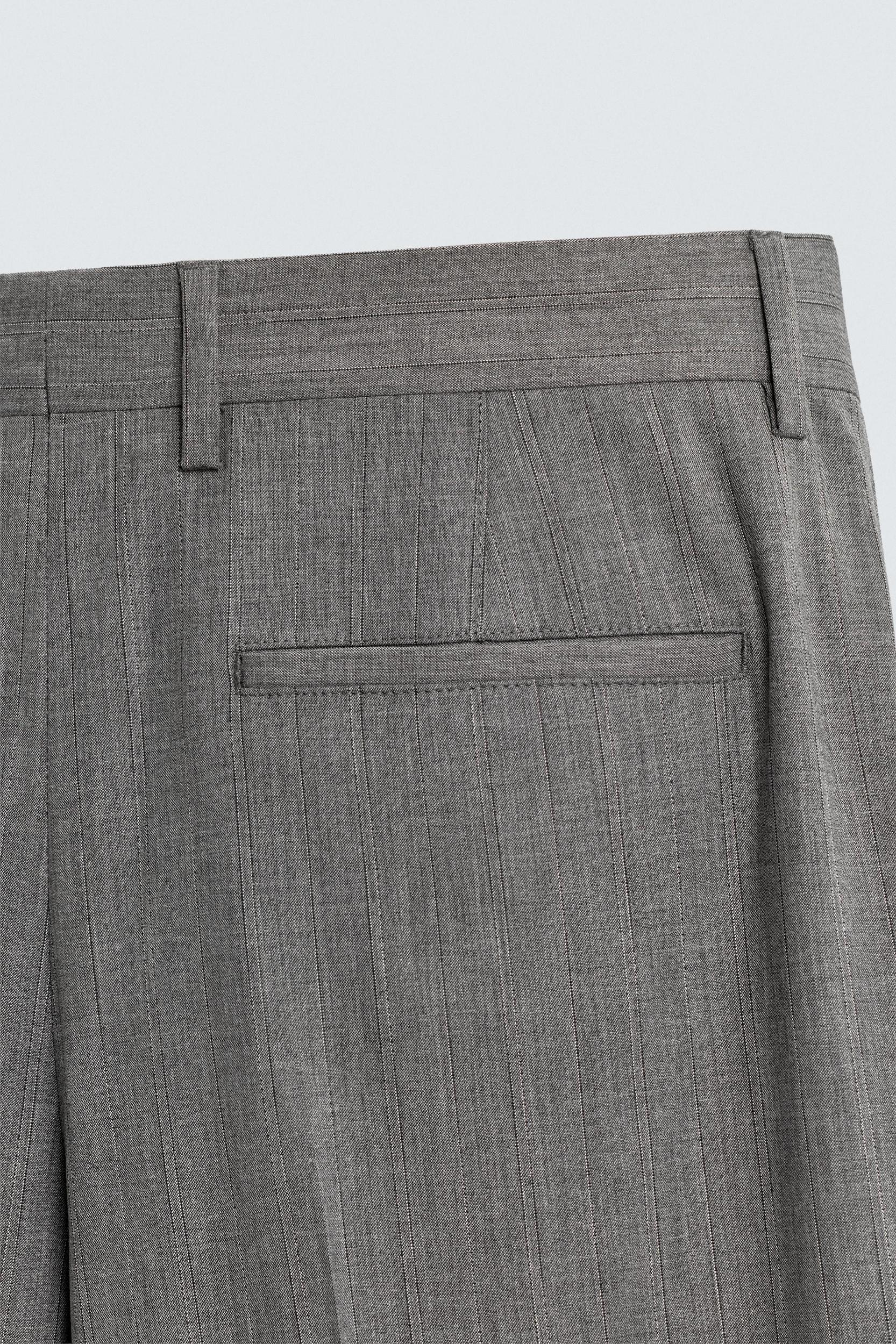 LIMITED EDITION STRIPED FLARE SUIT PANTS Product Image