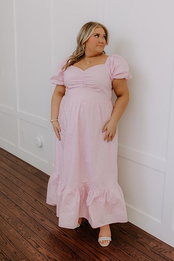 Sweet Serendipity Maxi Dress in Dusty Purple Curves Product Image