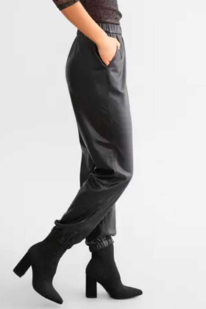 Lenora Faux Leather Jogger Product Image