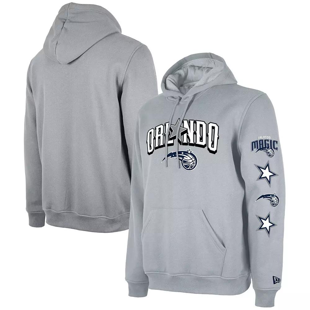 Men's New Era Gray Orlando Magic Big & Tall 2023/24 City Edition Jersey Pullover Hoodie, Size: XLT, Mag Grey Product Image