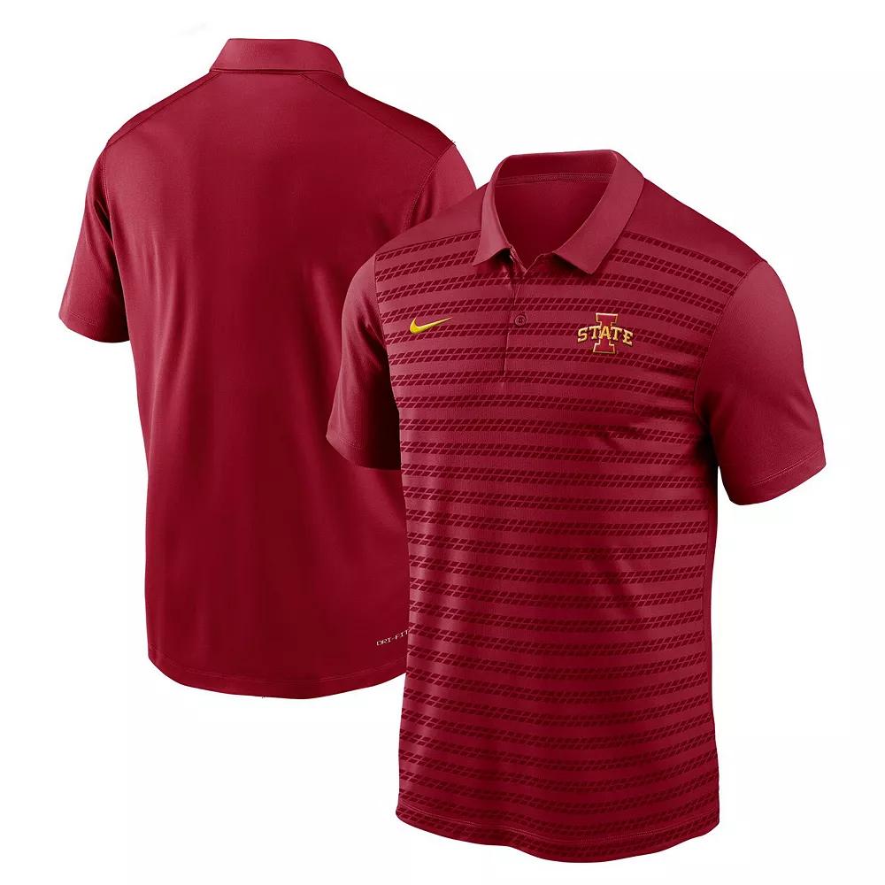 Men's Nike Cardinal Iowa State Cyclones 2024 Sideline Victory Coaches Performance Polo, Size: XL, Red Product Image