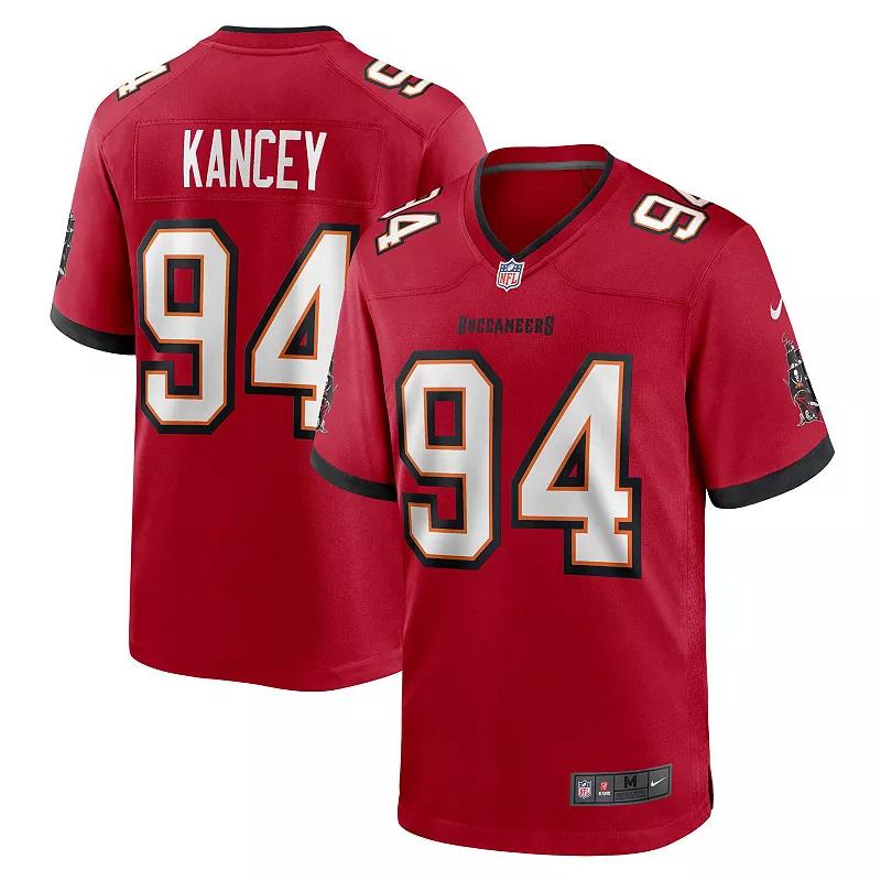 Men's Nike Calijah Kancey Red Tampa Bay Buccaneers 2023 NFL Draft First Round Pick Game Jersey,  Product Image