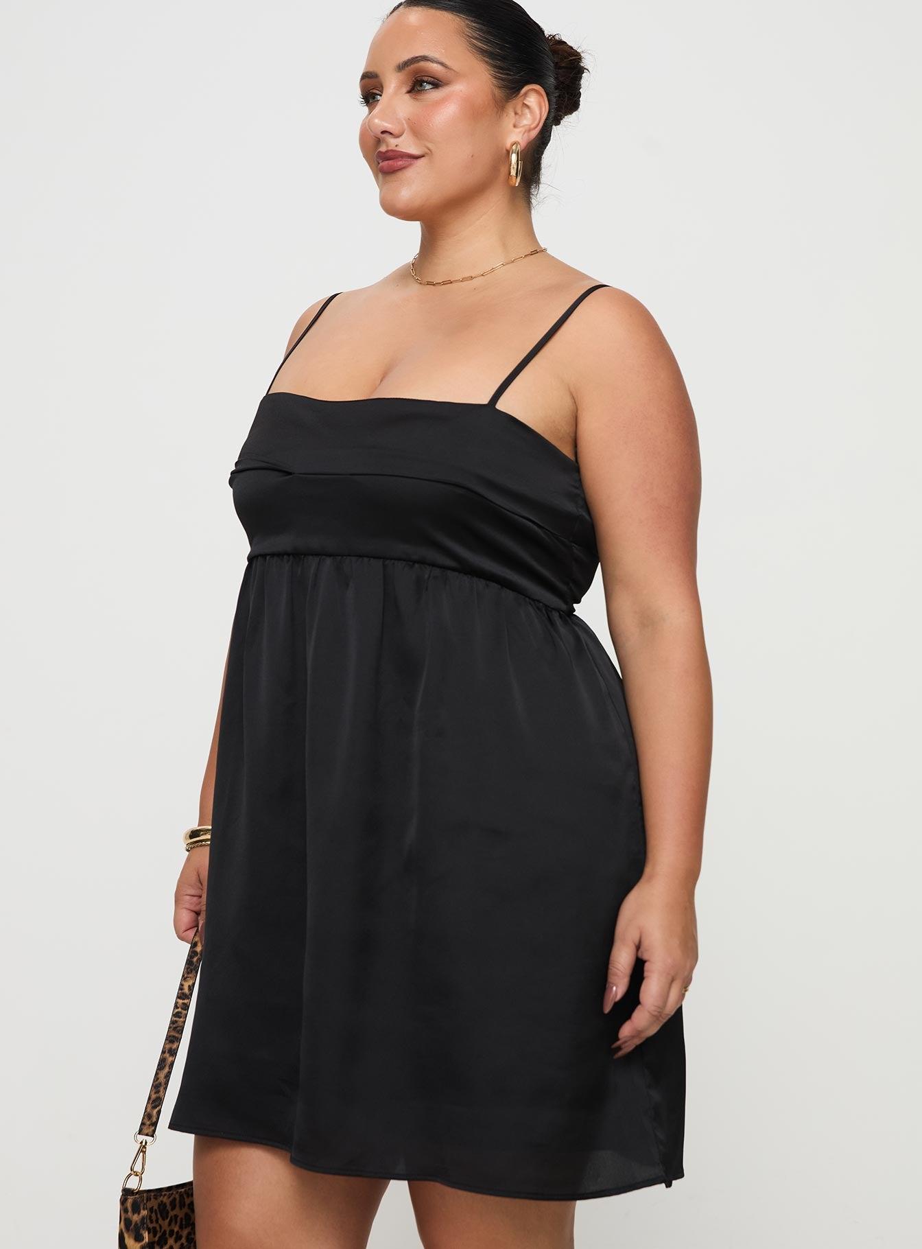 Ortega Mini Dress Black Curve Product Image