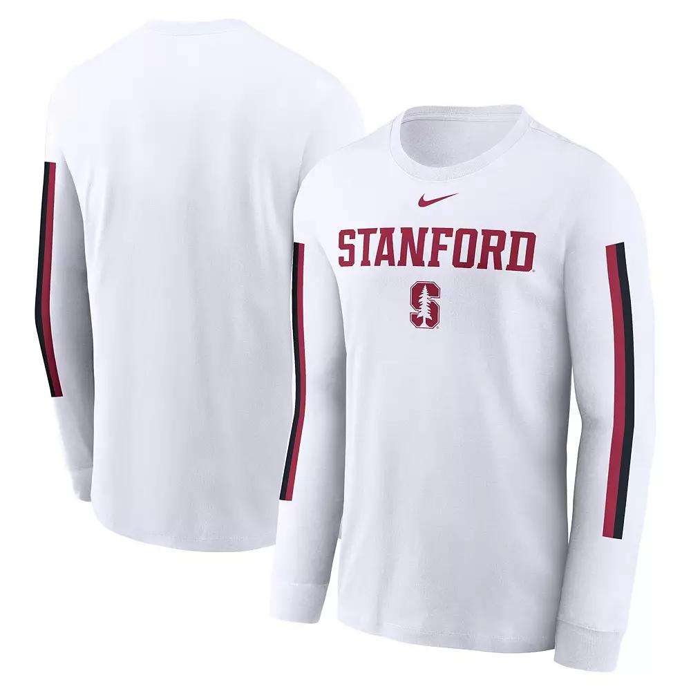 Men's Nike White Stanford Cardinal Local Spirit Slogan Long Sleeve T-Shirt,  Product Image