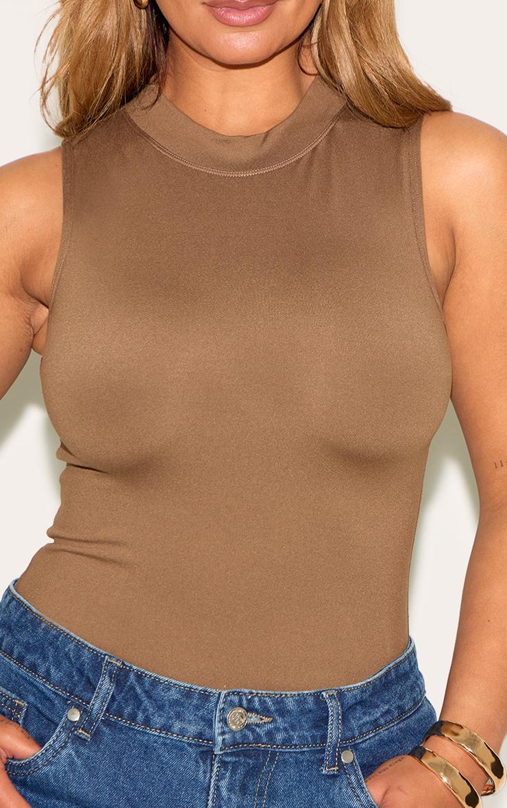 Shape Mushroom Sculpted High Neck Bodysuit Product Image