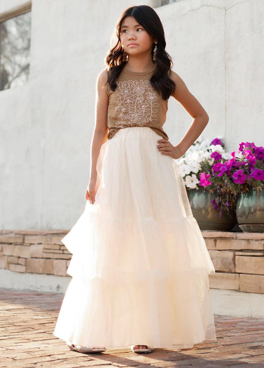 Juana Sweatshirt in Heather Oat Girls Product Image