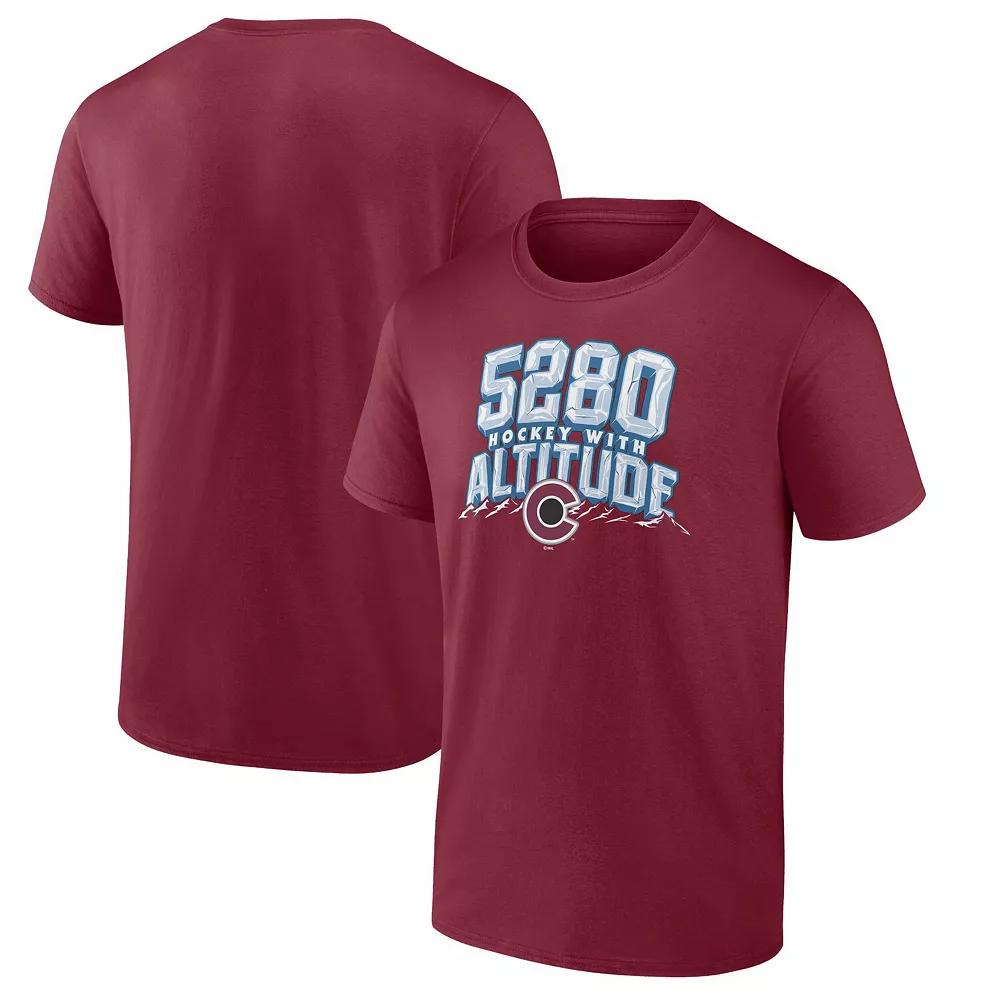 Men's Fanatics Burgundy Colorado Avalanche Local T-Shirt,  Product Image