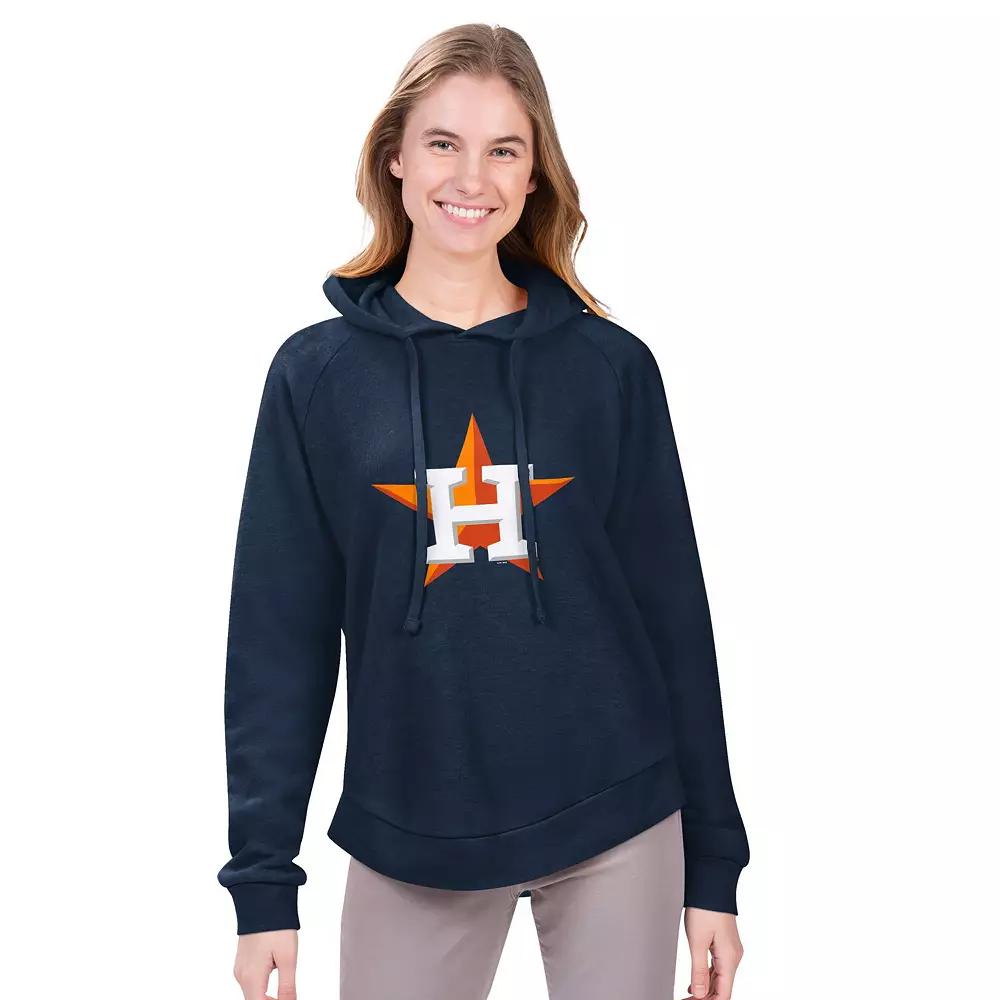 Women's G-III 4Her by Carl Banks Navy Houston Astros Jordan Angel Raglan Fleece Pullover Hoodie,  Product Image