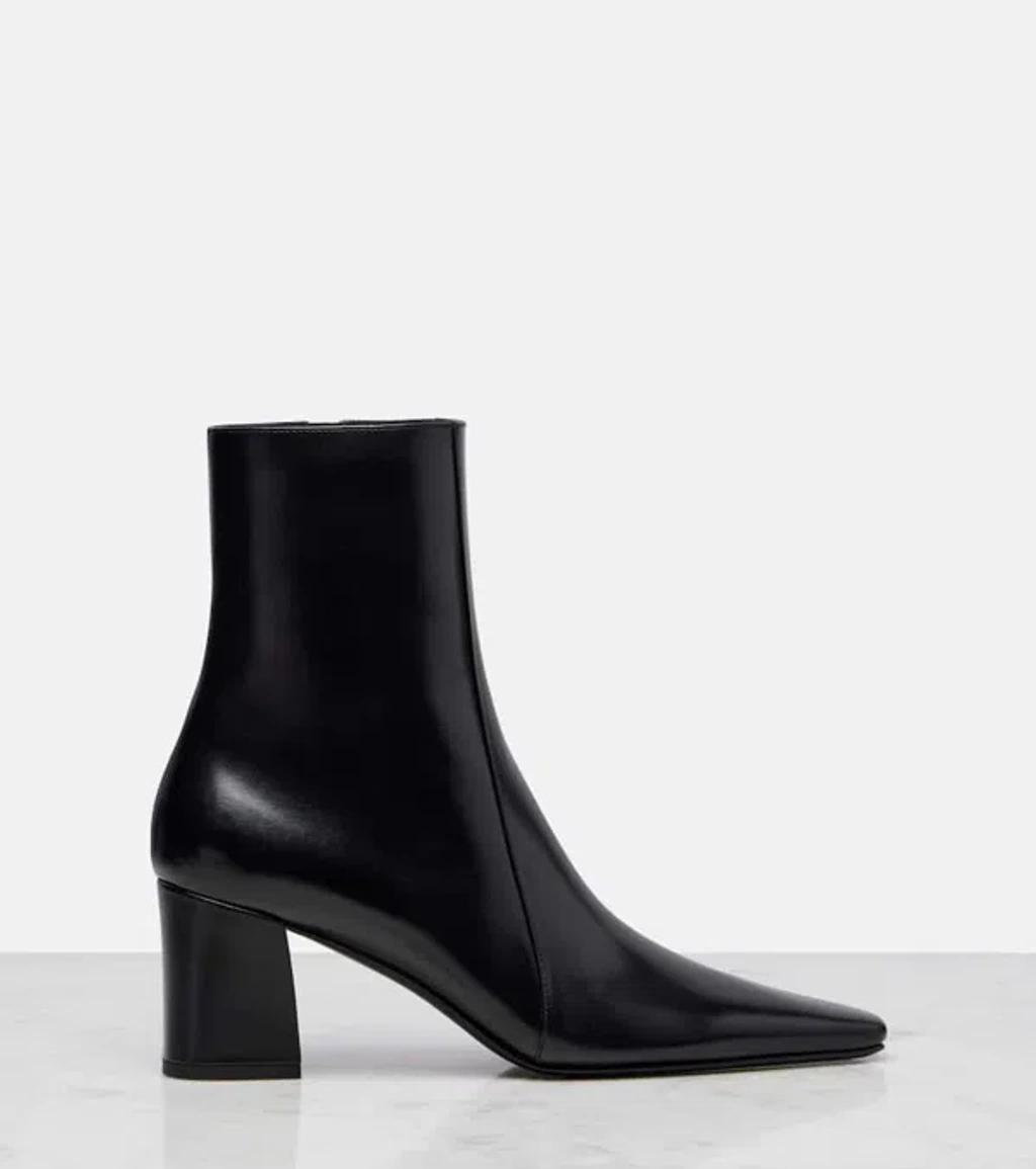 SAINT LAURENT Rainer 75 Patent Leather Ankle Boots In Black Product Image