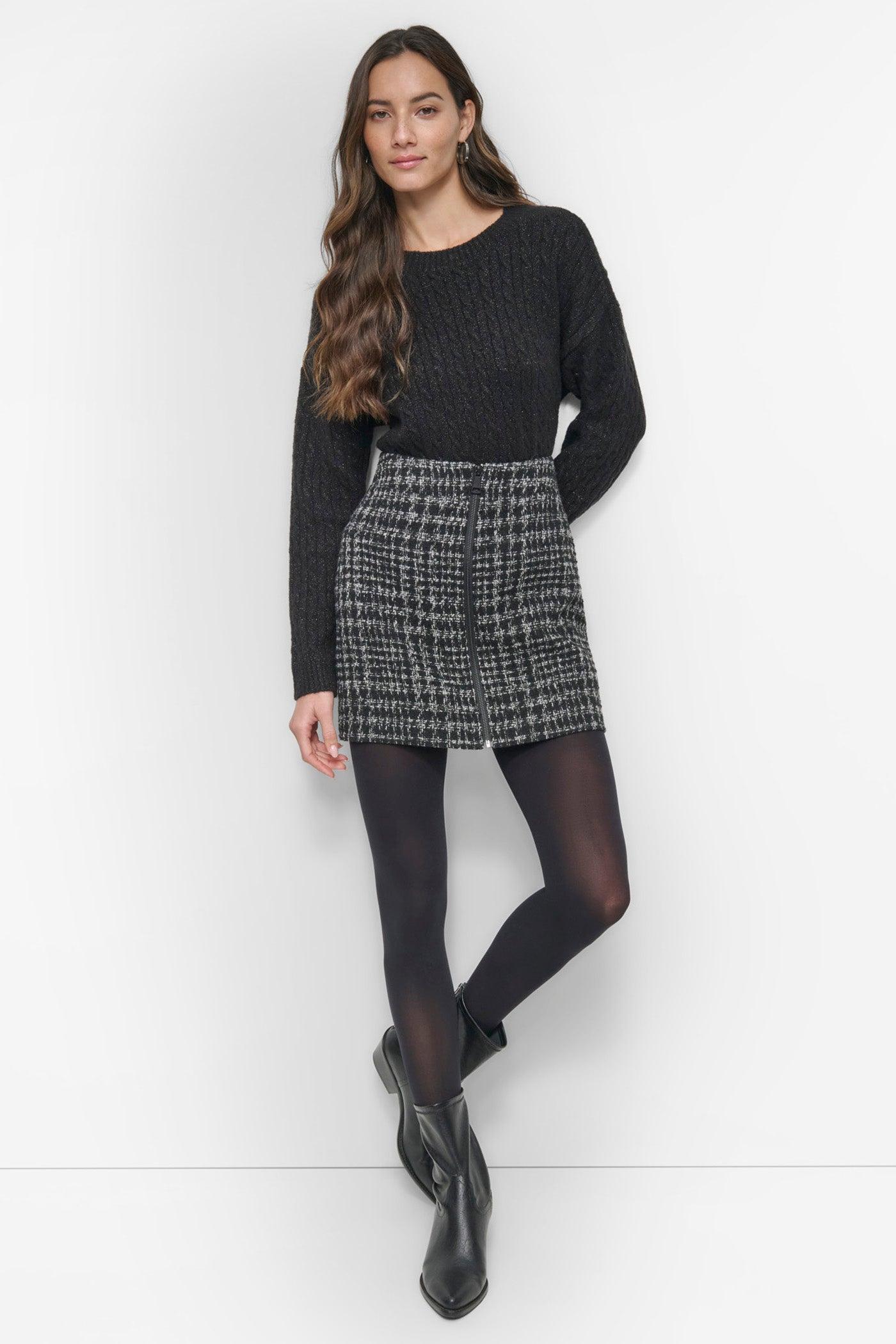 ZIP FRONT MINI SKIRT Product Image