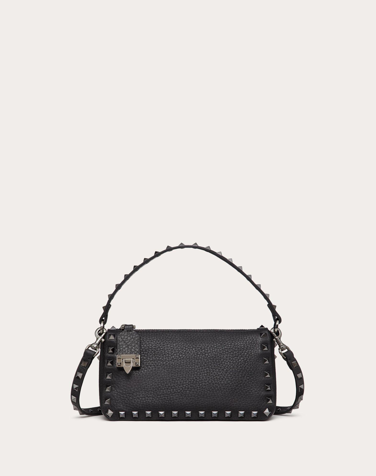 Small Rockstud Grainy Calfskin Crossbody Bag  Product Image
