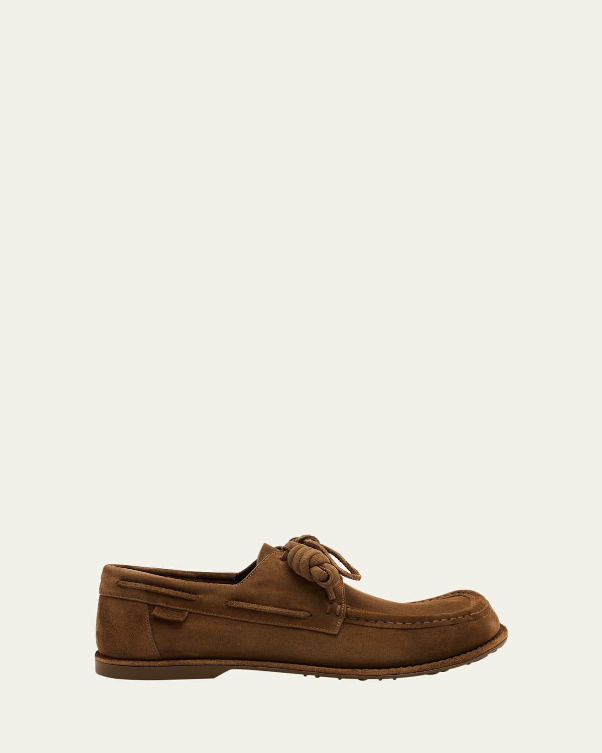 Mens Campo Suede Flamenco-Knot Boat Shoes Product Image