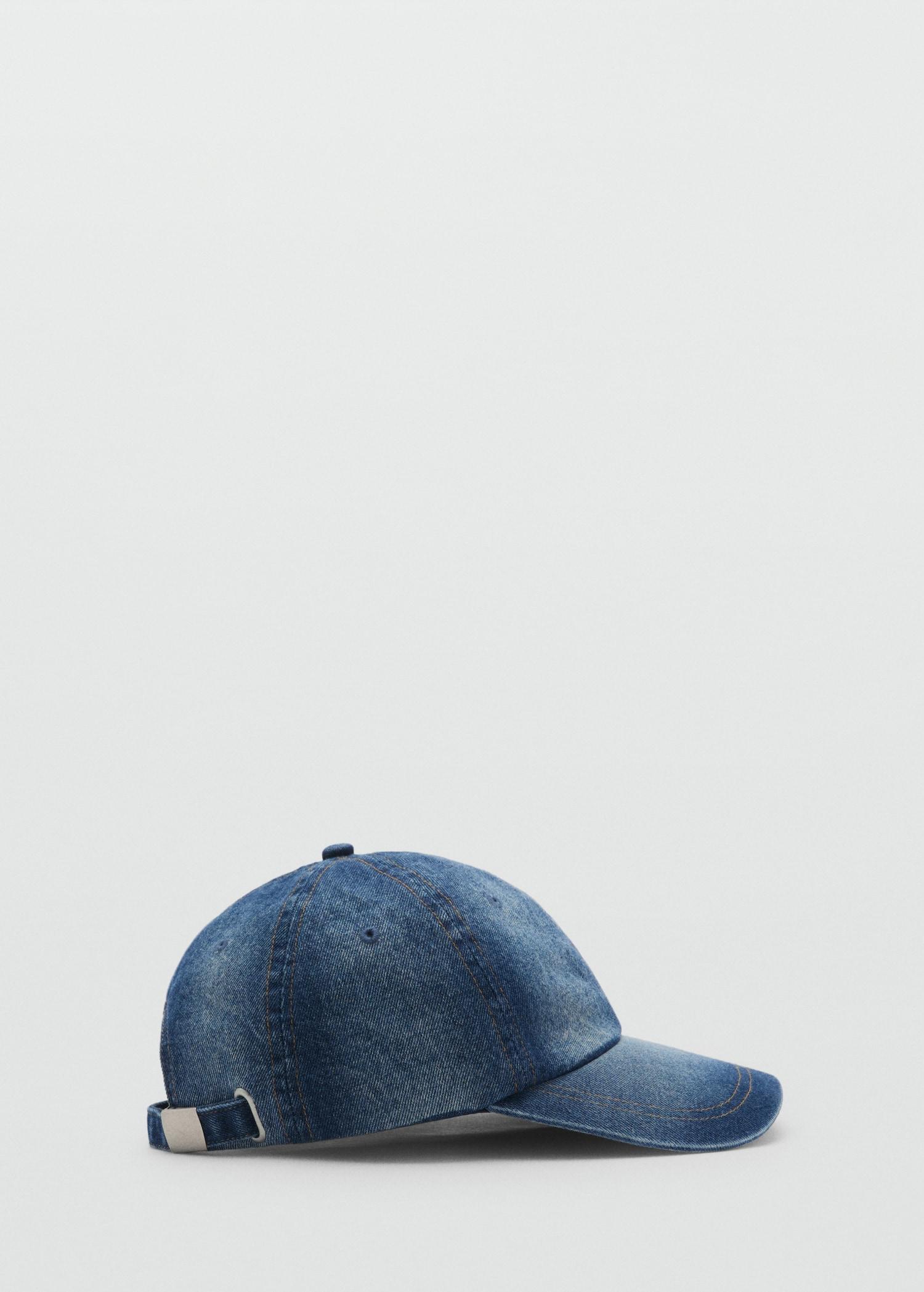 Denim cap with visor - Women | MANGO USA Product Image