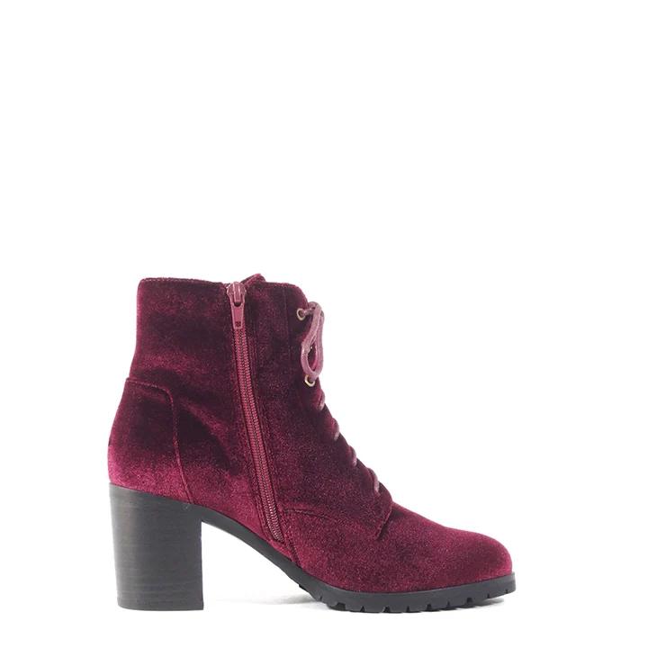 Timothy Velvet Booties Product Image