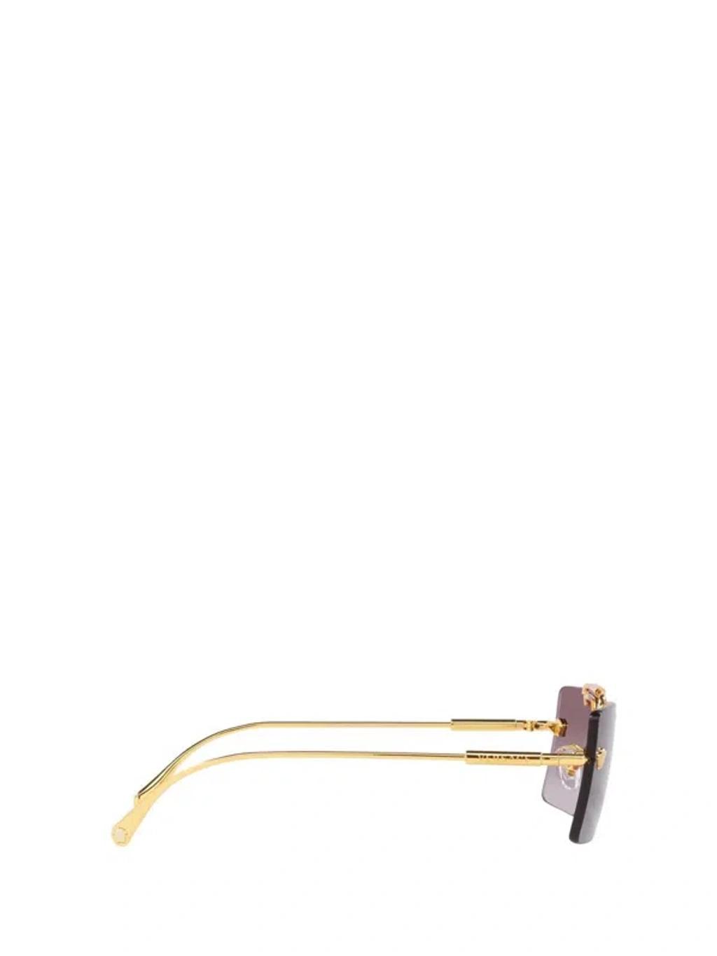 VERSACE Pink Gradient Flash Mirror Rectangular Ladies Sunglasses Ve2245 100258 60 In Brown Product Image