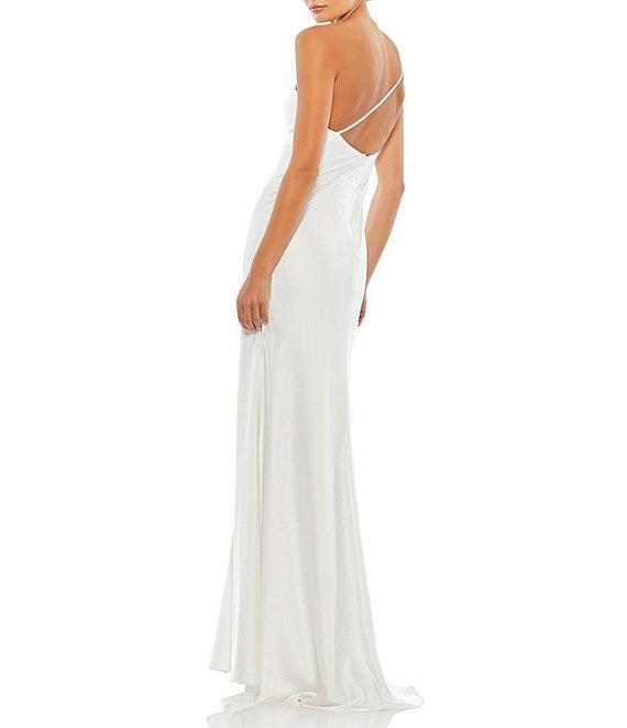 Mac Duggal One Shoulder Satin Gown Product Image