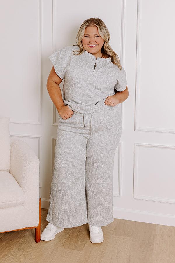Lattes First High Waist Trousers in Grey Curves Product Image