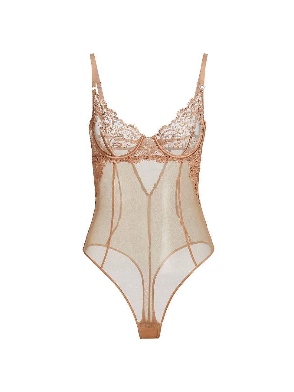 Womens Juliette Floral Mesh Bodysuit Product Image