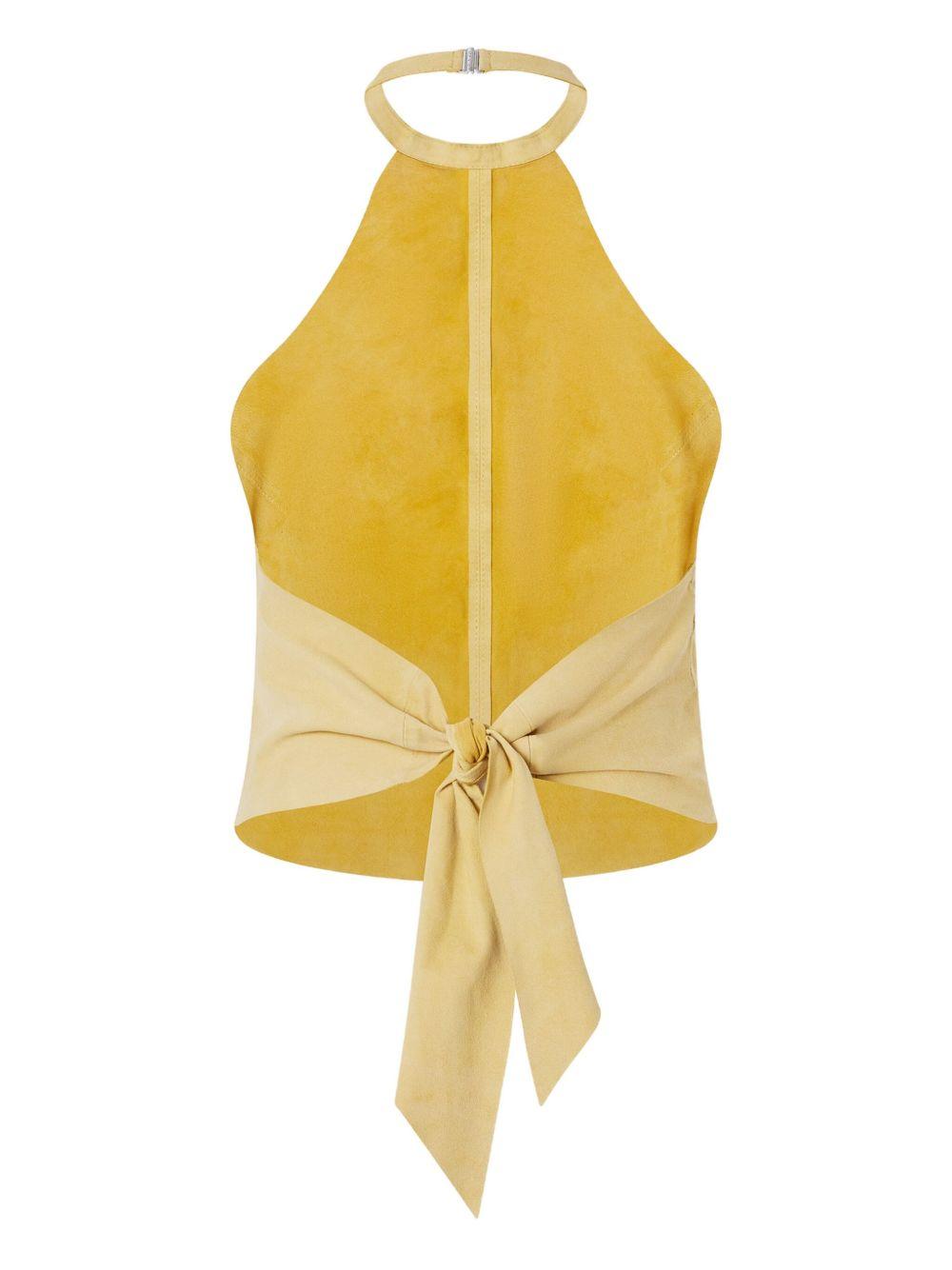 halterneck suede top  Product Image