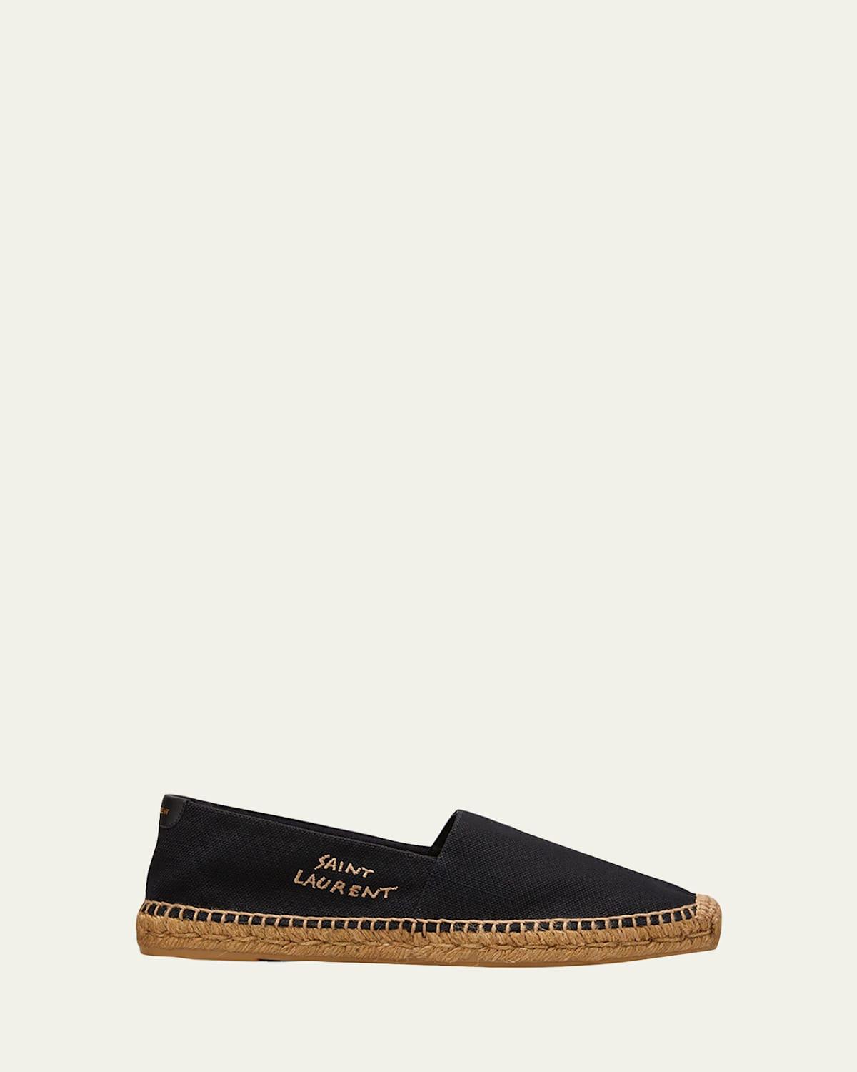 Men's Logo-Stitched Canvas Espadrilles Product Image