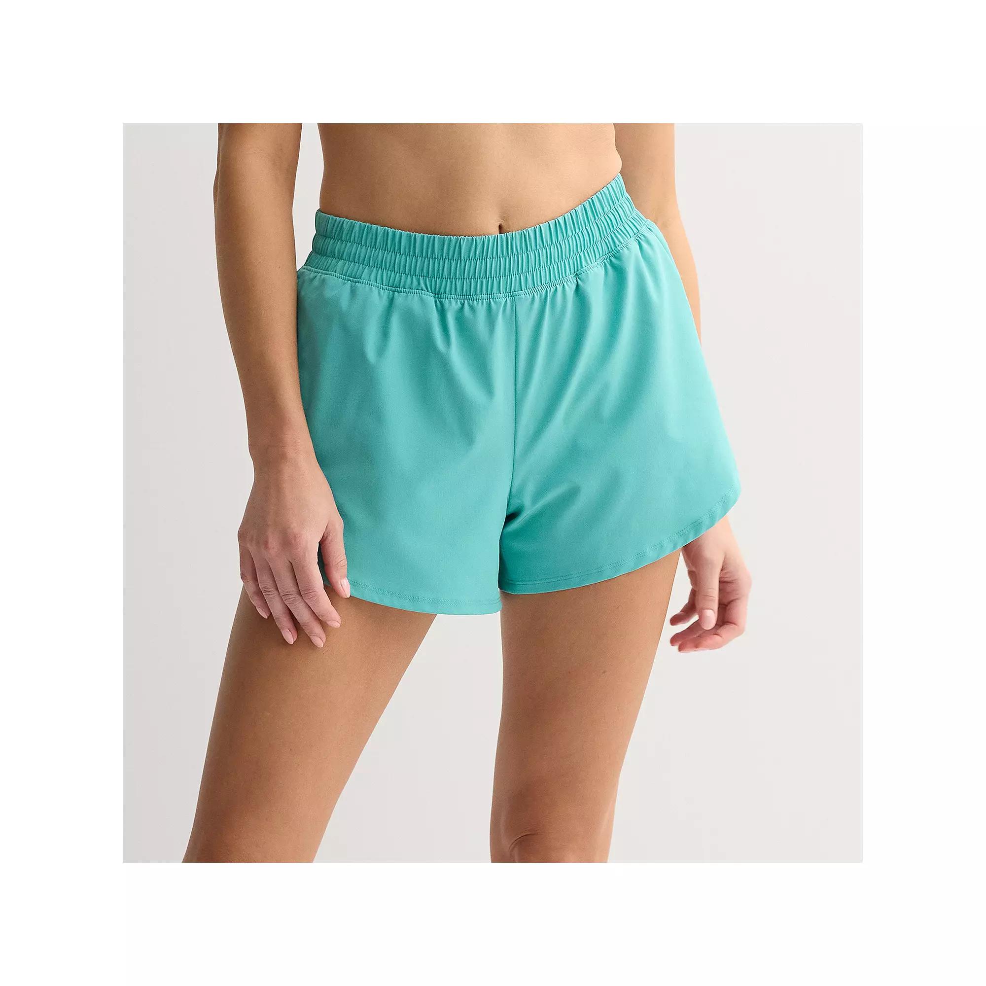 Women's Tek Gear Woven Run Shorts, Size: XL, Solomon Product Image