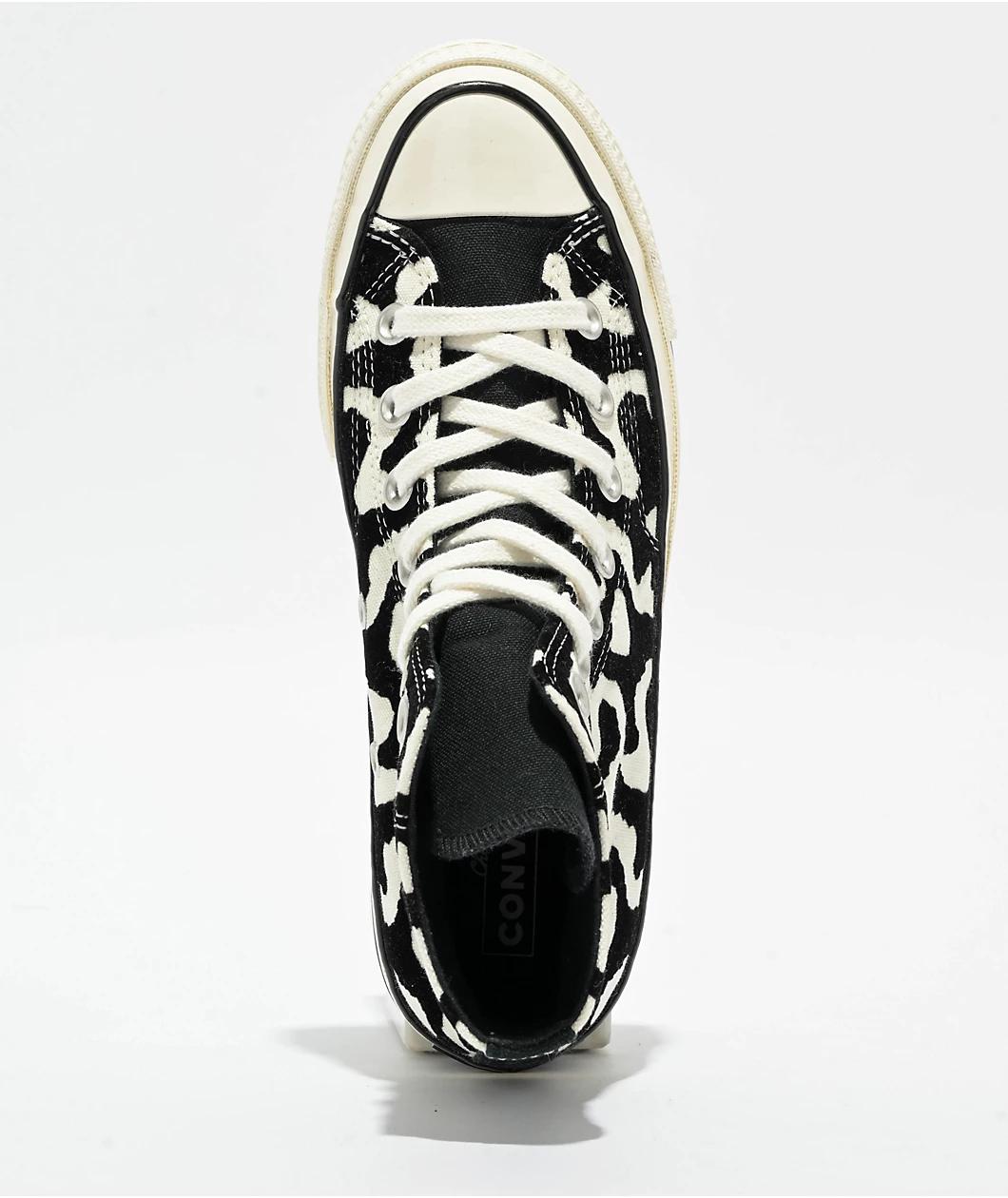 Converse Chuck 70 Lavish Leopard Black & Egret High Top Shoes Product Image