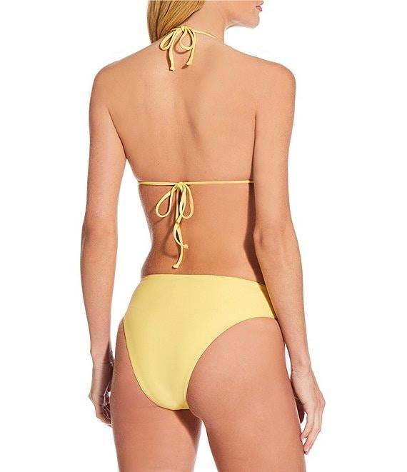 Gianni Bini Solid High Leg High Waisted Swim Bottom Product Image