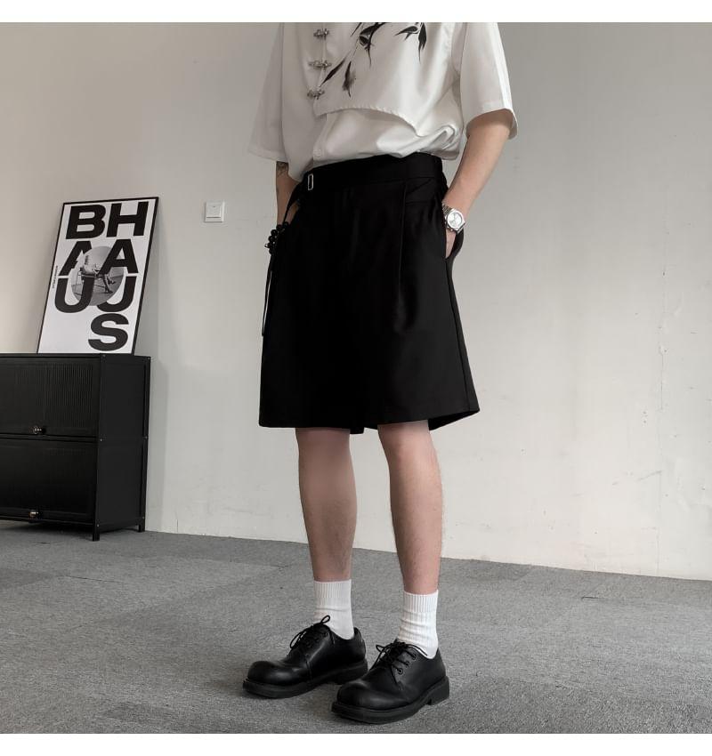 High Waist Plain Shorts Product Image